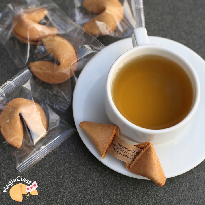 Ciasteczka z Wróżbą Dziękuję Chińskie Ciastko Szczęścia dla Gości 50 szt