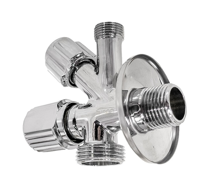 ZAWÓR KUREK DO BATERII PRALKI ZMYWARKI KOMBI KOMBINOWANY 1/2''x3/4''x3/8''