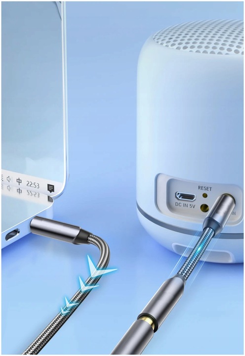 KABEL PRZEWÓD PRZEDŁUŻACZ PREMIUM AUX 3.5 MM MINI JACK AUDIO 5 M MIEDŹ