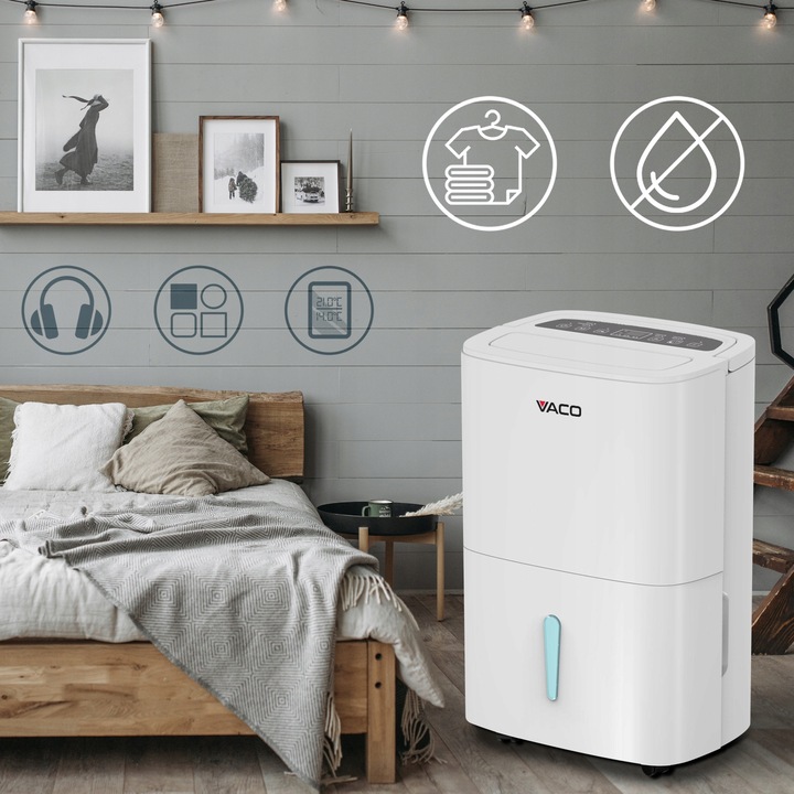 Osuszacz powietrza Pochłaniacz wilgoci 30L/24h WiFI TIMER 4l poj.