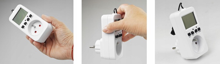 TERMOSTAT TIMER CYFROWY REGULATOR TEMPERATURY GNIAZDO SIECI 230V max. 3680W