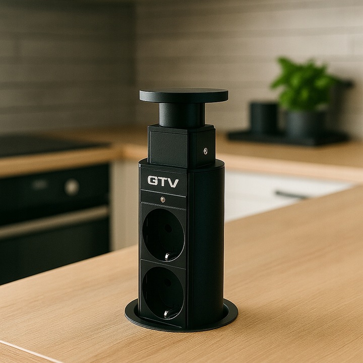 GNIAZDO POTRÓJNE CHOWANE W BLAT NABLATOWE GNIAZDKO