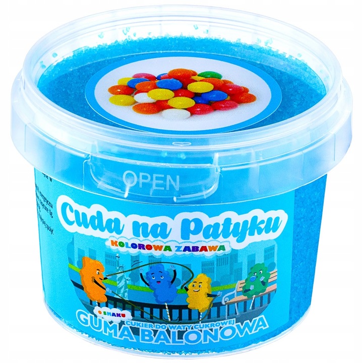 KOLOROWY Cukier do Waty Cukrowej do Maszyny Smakowy PATYCZKI ZESTAW