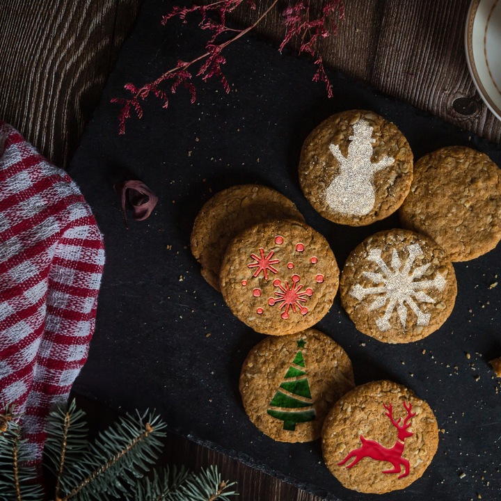 Szablony do Dekoracji KAWY i CIASTEK 7 i 11cm Wielorazowe 14 szt. ZIMA