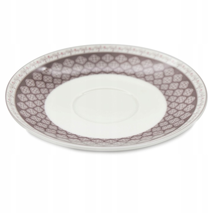 KOMPLET filiżanek 270ml ze spodkiem 2+2 BELLA FIORE zestaw kawowy