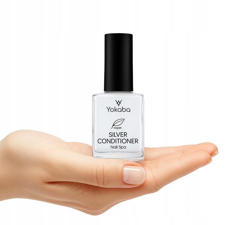 Yokaba Nail Spa Silver Conditioner mleczna odżywka do paznokci perłowa