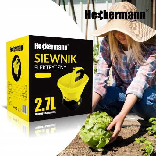 SIEWNIK AUTOMATYCZNY ROZSIEWACZ NASION NAWOZU SOLI PIASKU 2,7l