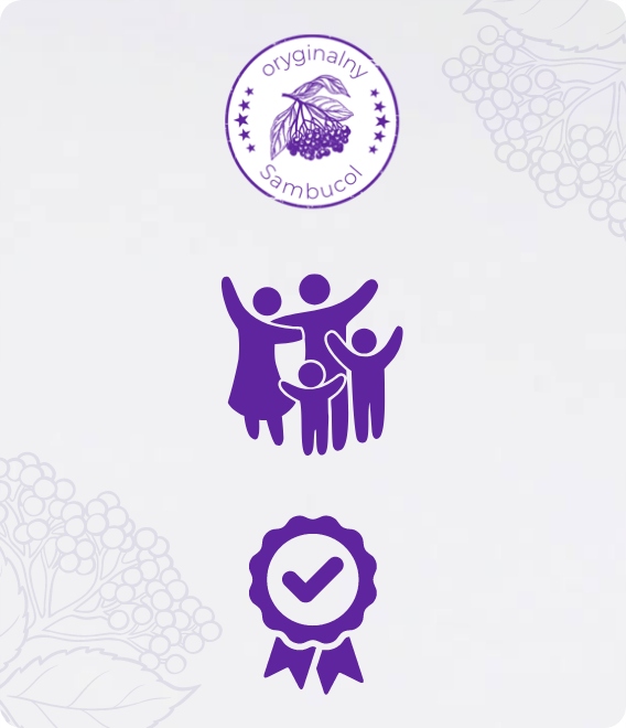 Sambucol Junior 6+ czarny bez, syrop na odporność 120 ml x2 + GRATIS