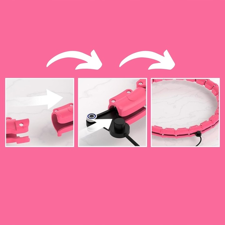 HULA HOP Z OBCIĄŻENIEM Odchudzające Obciążnikiem Smart z Wypustkami HULAHOP