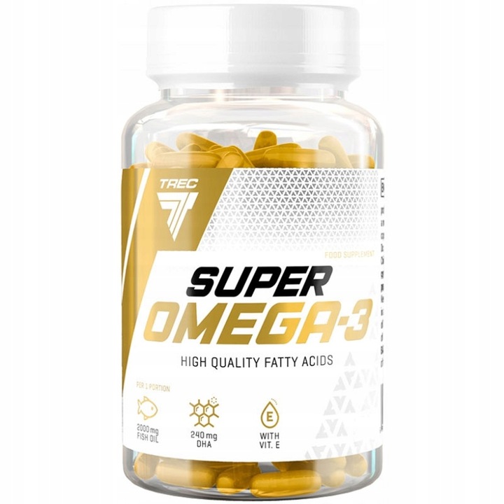 TREC SUPER OMEGA 3 120kaps ZDROWE TŁUSZCZE EPA DHA