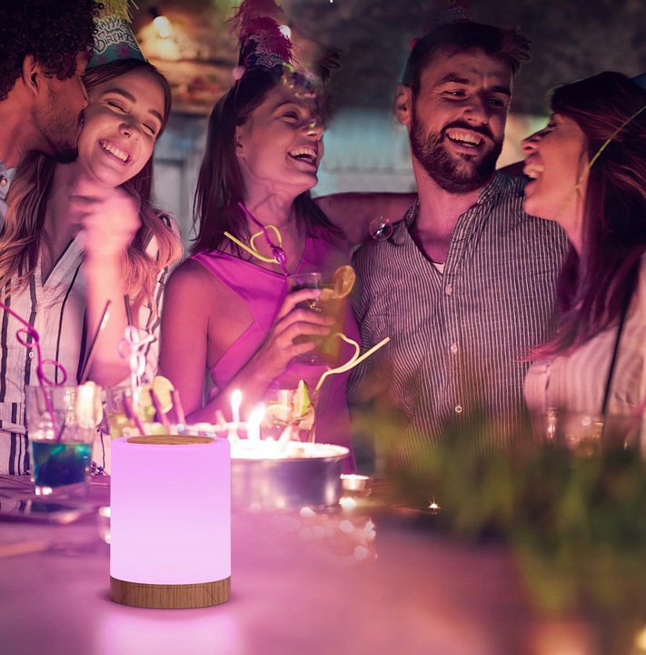 LAMPKA NOCNA LED, DOTYKOWA, ŚCIEMNIANA, LAMPA STOŁOWA LED, LAMPKA