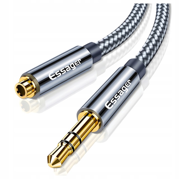Kabel mini jack MINIJACK 3.5mm Przedłużacz 5M AUX DO AUDIO 3,5mm