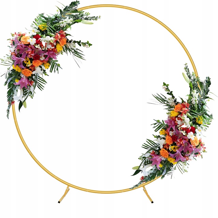 Stojak na balony stelaż KOŁO do balonów METAL 2m łuk ścianka zdjęć