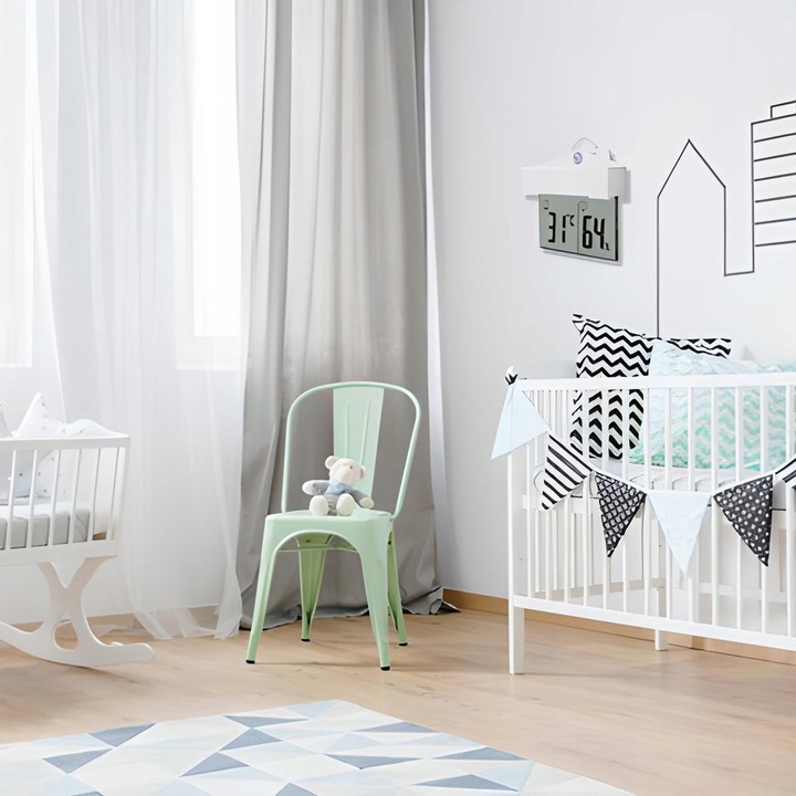 TERMOMETR ZEWNĘTRZNY WEWNĘTRZNY OKIENNY NA OKNO HIGROMETR CYFROWY °C/°F