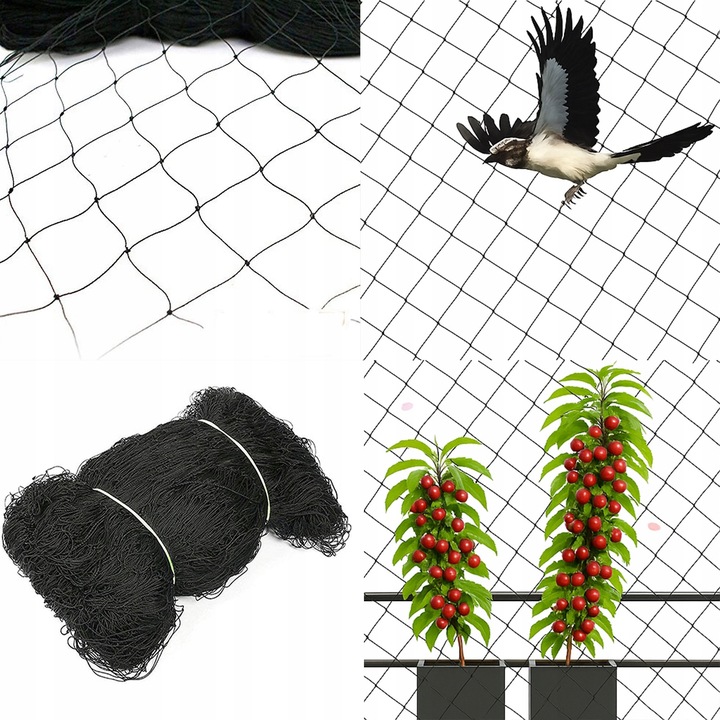 OCHRONNA SIATKA NA PTAKI GOŁĘBIE 10X10M MOCNA PRZECIW PTAKOM SZPAKOM