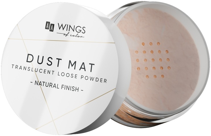 AA WINGS OF COLOR Dust Matt Puder transparentny Translucent Loose