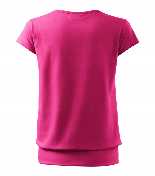 Koszulka bluzka damska t-shirt CITY czerw.purp XL