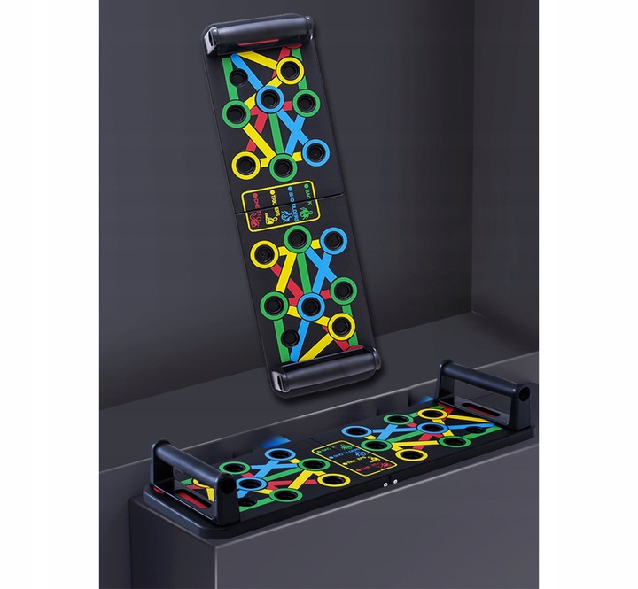 DESKA UCHWYTY DO POMPEK ĆWICZEŃ PLATFORMA PUSH UP BOARD WIELOFUNKCYJNA 14w1