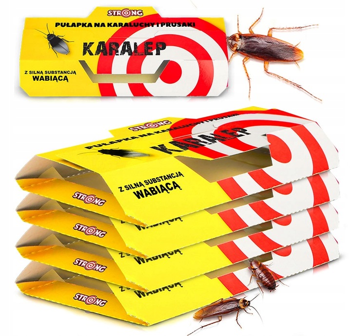 PUŁAPKA LEP NA KARALUCHY I PRUSAKI KARALEP STRONG Z SILNYM WABIKIEM 5