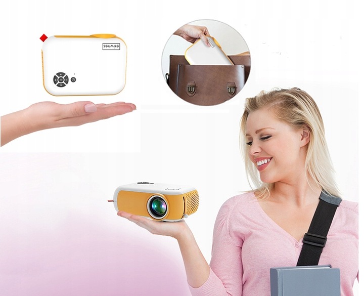 RZUTNIK MINI PROJEKTOR Przenośny dla Dzieci do Bajek Bajki Gier