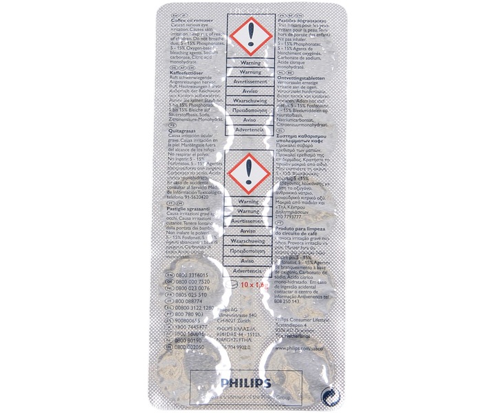 TABLETKI do czyszczenia ekspresów Saeco 10 tabl.