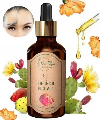 LUKSUSOWY Olej z OPUNCJI Figowej Nierafinowany z MAROKO 50ML BioOlja