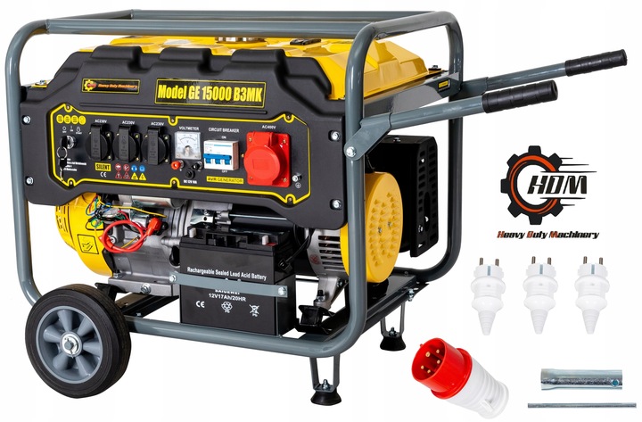 Agregat prądotwórczy generator HDM 15000 ROZRUCH 6000W 3 fazy 400V AVR
