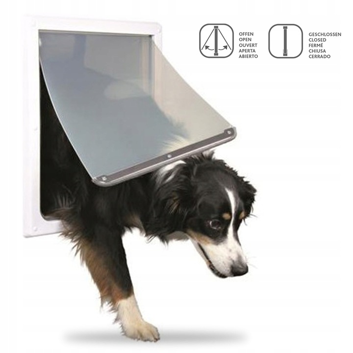 DRZWI WAHADŁOWE DLA PSA ŚREDNICH I DUŻYCH RAS TRIXIE M-XL 39-45CM/32MM