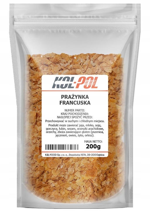 PRAŻYNKI FRANCUSKIE 200g Chrupiące posypka Francuska do deserów Kol-Pol