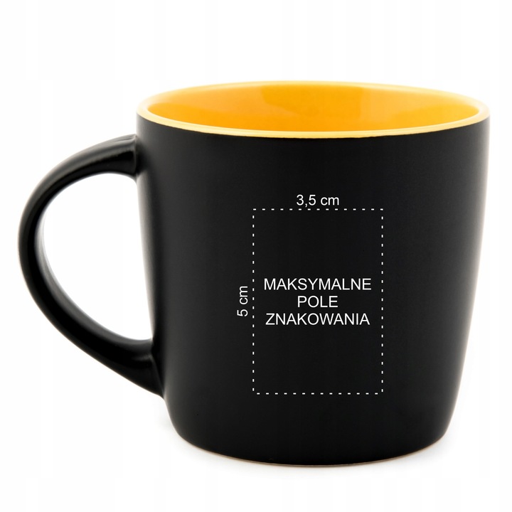 KUBEK CERAMICZNY Z GRAWEREM DO KAWY HERBATY 350 ML z imieniem prezent