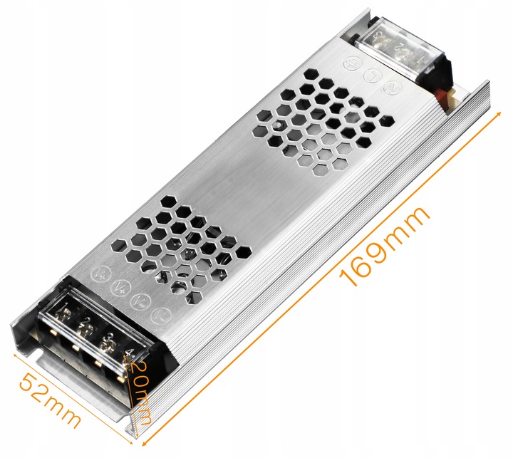 Zasilacz LED 12V 100W Montażowy Modułowy do taśm MONO RGB Transformator
