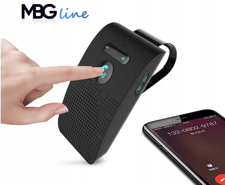 ZESTAW GŁOŚNOMÓWIĄCY PO POLSKU DO SAMOCHODU BEZPRZEWODOWY BLUETOOTH 5.0 B7R