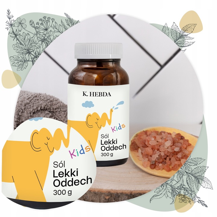 Sól himalajska Do Kąpieli Lekki Oddech Hebda Olejki Eteryczne Naturalna