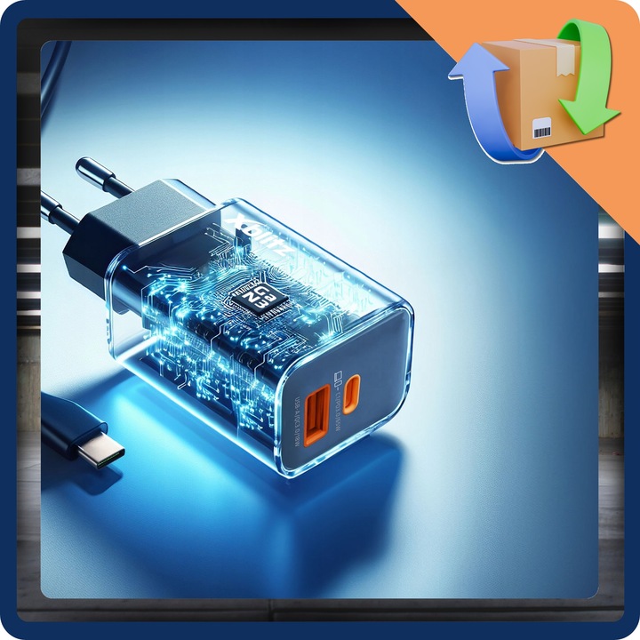 Xblitz XC2 ładowarka sieciowa 65W szybkie ładowanie USB C A