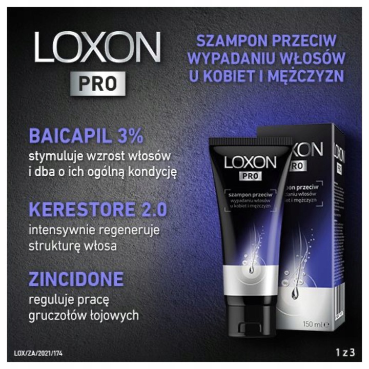 SZAMPON PRZECIW WYPADANIU WŁOSÓW DLA MEŹCZYZN NIEGO NIEJ LOXON PRO 150ML
