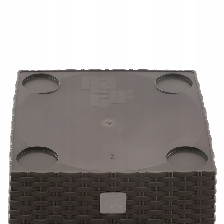 Doniczka ratanowa z wkładem wysoka DRTS170 - umbra