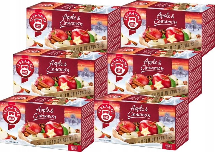 (x6) TEEKANNE Herbata Apple Cinnamon 20tb