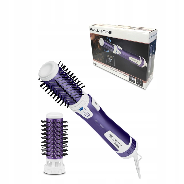 Lokówko-suszarka obrotowa 2w1 ROWENTA BRUSH ACTIV CF9530 nasadki 1000W