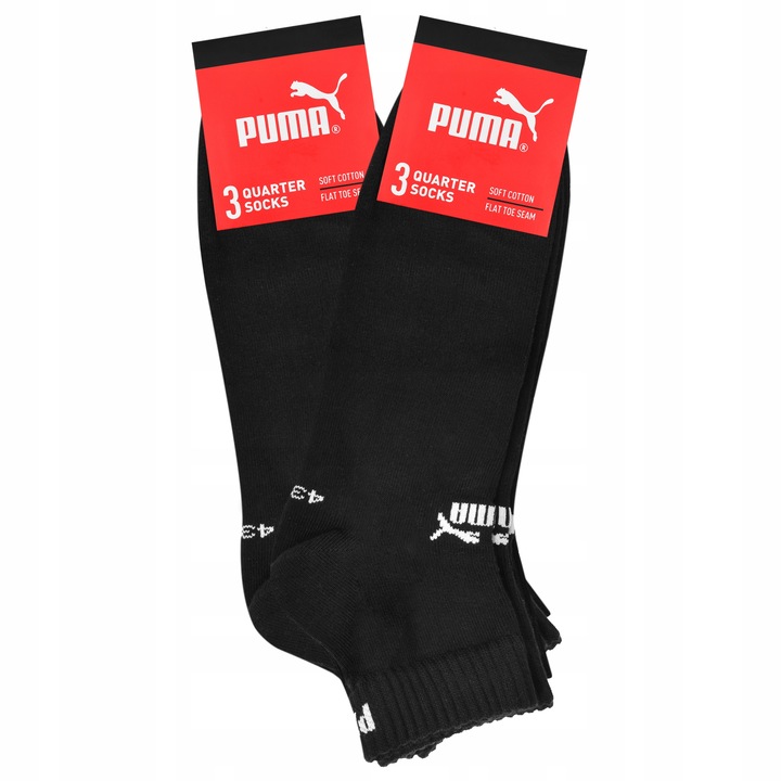 Puma Skarpety Męskie Zakostki Logo Bawełna 6 par Quarter C3 Rozmiar 43/46