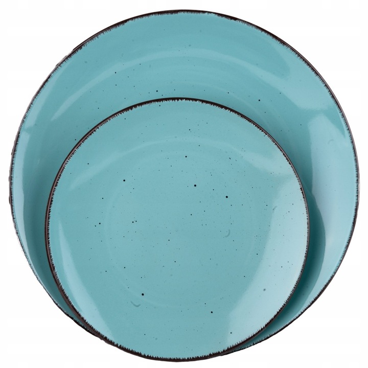 SERWIS OBIADOWY + 6 KUBKÓW KOMPLET OBIADOWO-KAWOWY 24 EL. KAMIONKA TURKUS