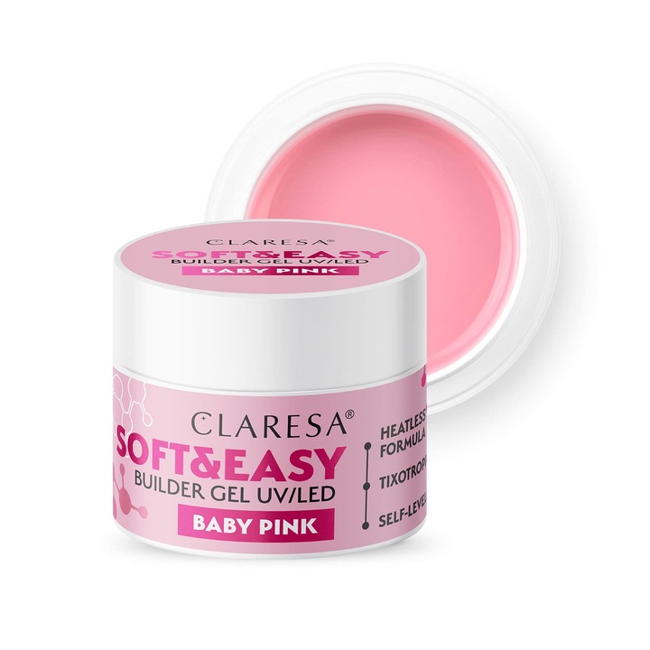 Claresa żel budujący do paznokci BABY PINK 45 g