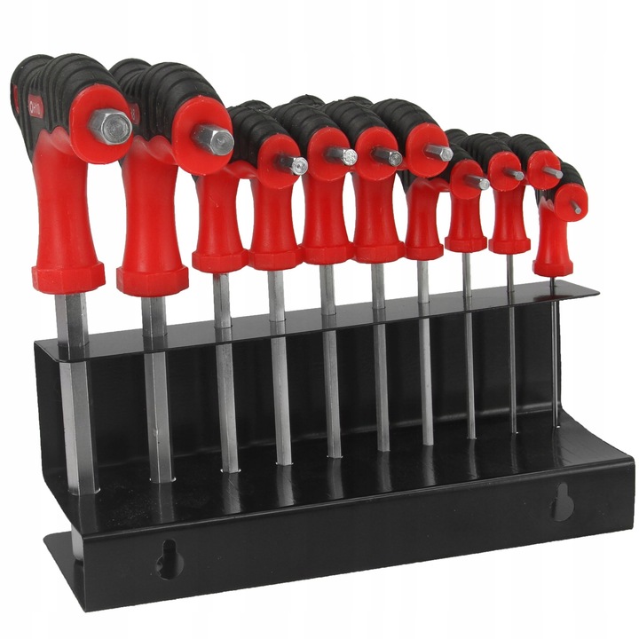 10x KLUCZE IMBUSOWE HEX IMBUSY ZESTAW 2-10 mm Rowerowe Sześciokątne