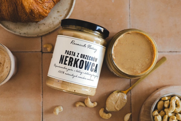 PASTA Z ORZECHÓW NERKOWCA 100% - 300g - Rzemiosło Natury
