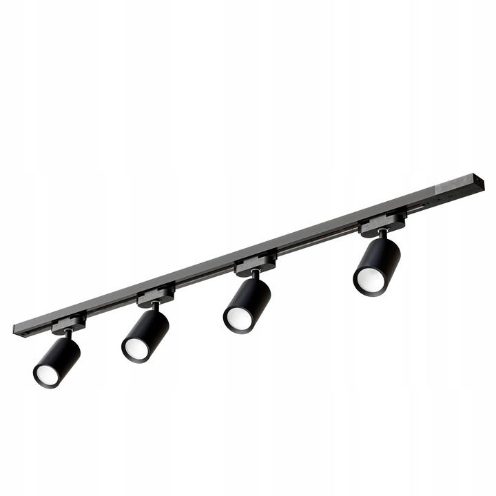 Zestaw Szynoprzewód Szyna 1m + 4x Oprawa Halogenowa LED GU10 Lampa