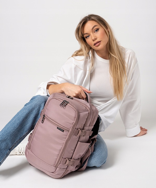 Plecak Do Samolotu PUCCINI Podróżny Do RyanAir Różowy Easy Pack