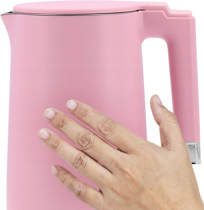 CZAJNIK ELEKTRYCZNY LUND 2200W 1,5L RÓŻOWY PODWÓJNE ŚCIANKI