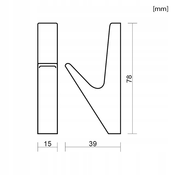 3x WIESZAK NA UBRANIA DO PRZEDPOKOJU HACZYK ŚCIENNY CZARNY DO LAMELI