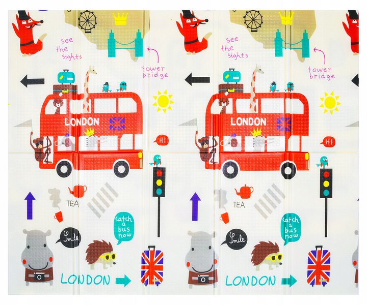 MATA PIANKOWA XPE SKŁADANA EDUKACYJNA 150X180 CM