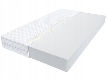 Łóżko pojedyncze 3D 90x200 białe dąb sonoma MATERAC Pi + stelaż gratis