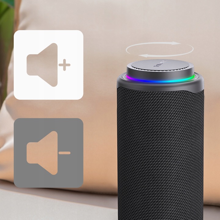 PRZENOŚNY GŁOŚNIK BLUETOOTH 5.3 BEZPRZEWODOWY 40W TRONSMART T8 Czarny